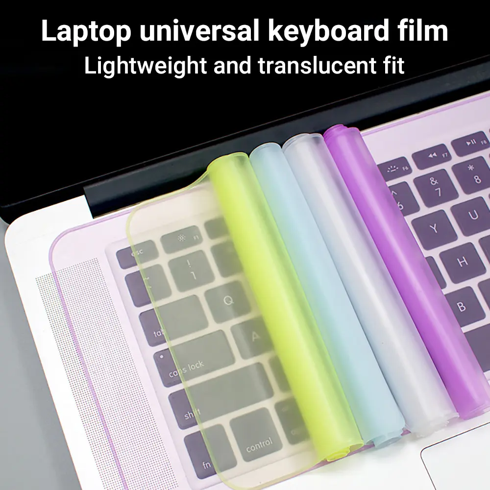 Universal Keyboard Protective Cover Silicone Dustproof Waterproof Skin for Keyboard Set Compatible with Most Keyboards Easy to Clean Portable