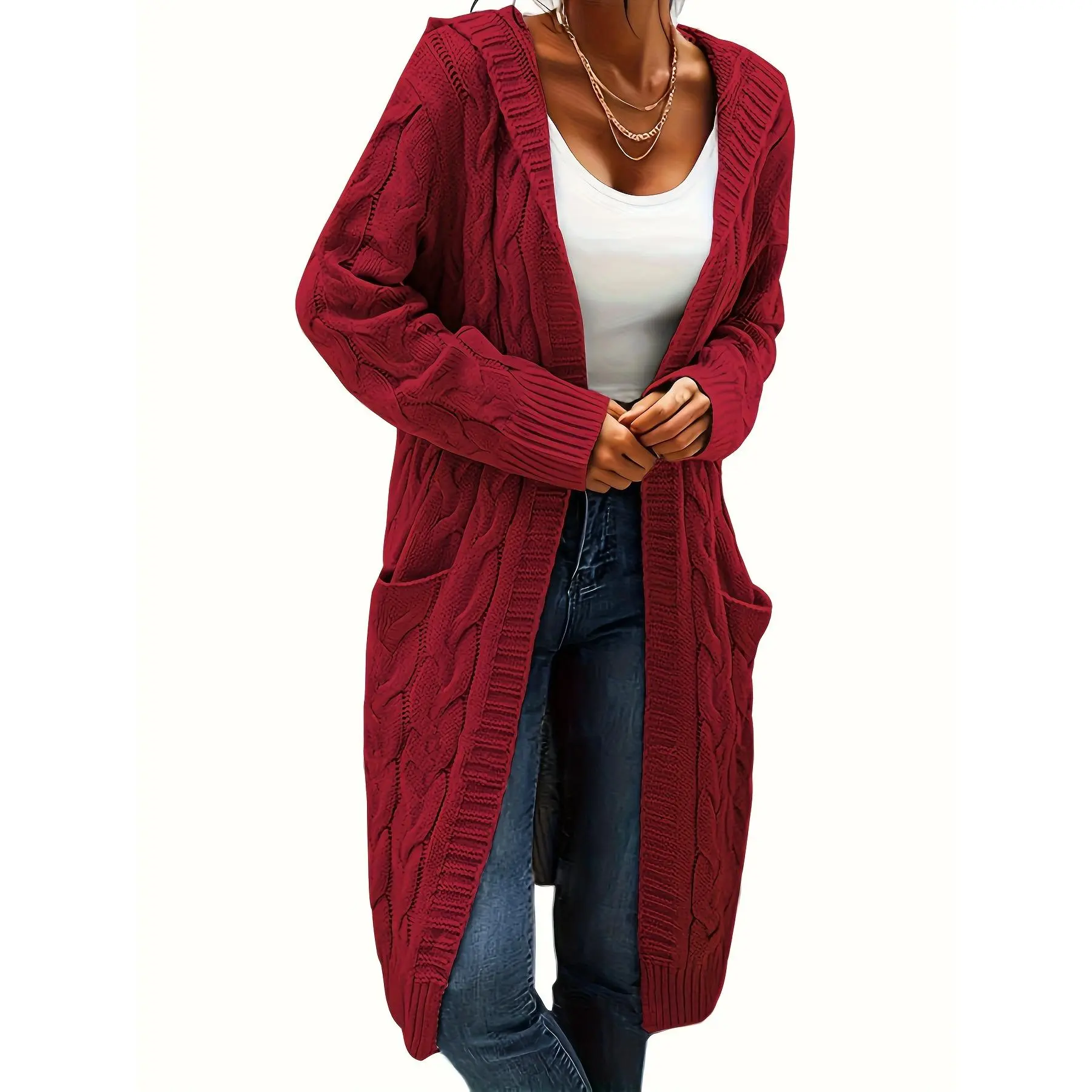 Women's Long-Sleeve Knitwear Cardigan - Basic Casual Female Sports & Outdoor Top, Longsleeves