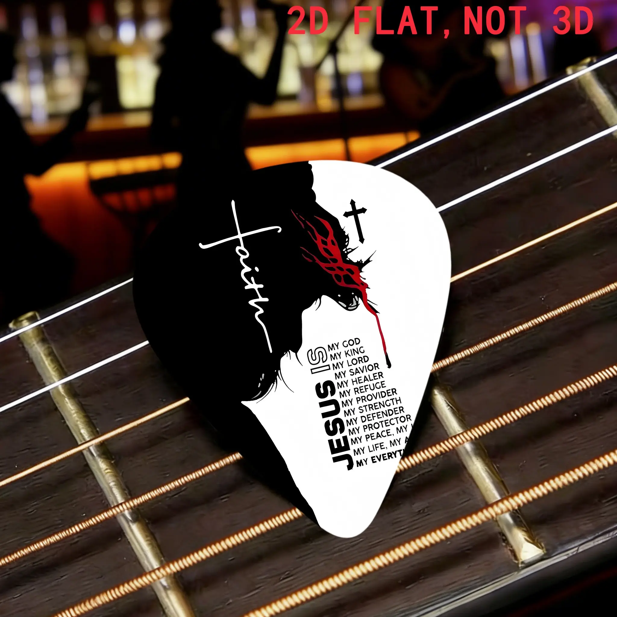 8-Pack Cross Design Guitar Picks, Vibrant Notes and Graffiti Patterns, Ideal for Guitars, Bases, Harps, Perfect Gift for Music Lovers, Accessory