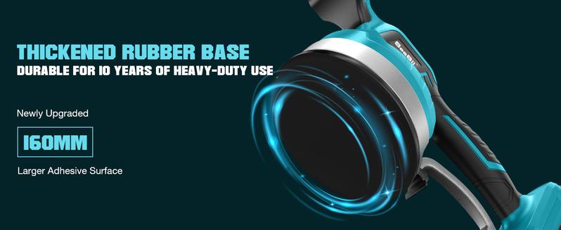 Seesii KP-160B Tile Vibration Tool, Cordless Tile Vibration Leveling Machine with 2×2000mAh Batteries, 160mm Large Suction Strong Grip, 12-Speed Adjustable Tile Tools for Floor/for the Pro and DIY fathersdaygift Outdoorfun