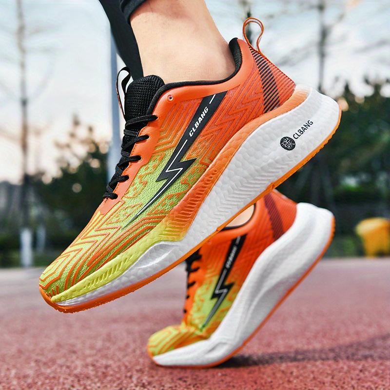 UYCEKK Men'S Breathable Mesh Basketball Shoes - Neon Colorway, Shock-Absorbing Cushioning, Non-Slip Rubber Sole for Indoor/Outdoor Training & Running, Low-Top Lace-Up Design with Fabric Lining, Basketball Gear, Athletic Footwear, Modern Sneakers, Durable