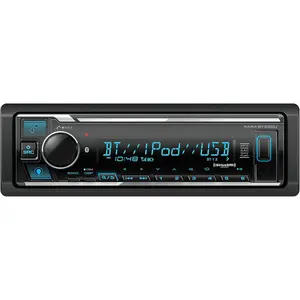 KMM-BT332U  Single DIN  Stereo with USB Port, AM/FM Radio, MP3 Player, Multi Color LCD, Detachable ,  in  Alexa, Compatible with  Tuner