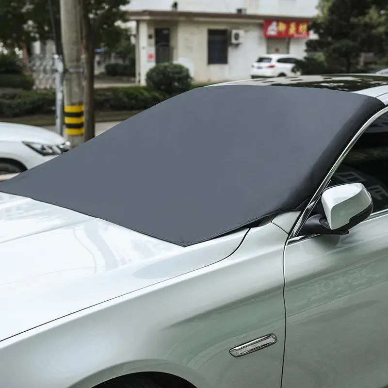 Protect Your Car From Sun, Snow and Water with this Universal Magnetic Car Windshield Cover!