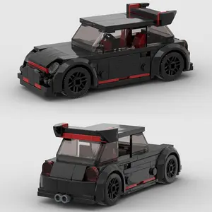 Cute Devil Racing Car Model Building Sets, 155 Pieces, Building Blocks Model, Speed Champion Fan Collection, Birthday Gift, Christmas Present