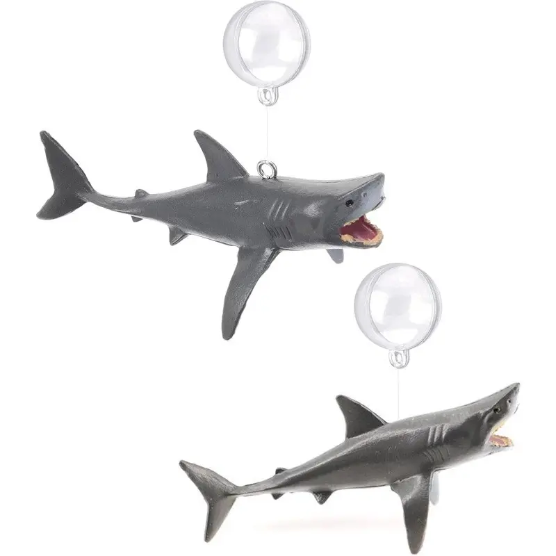 2 Sets Mini Floating Shark Aquarium Decor, Resin Fish Tank Decoration, Cute Underwater Aquarium Accessories, Plastic Ocean Animal Ornament, Aquarium Decorations