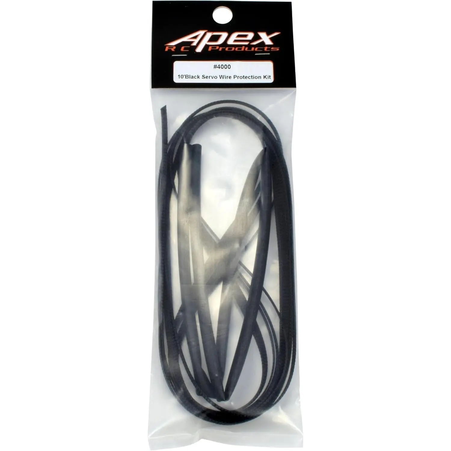 6mm Black Braided Wire Wrap Protector Kit for Servo ESC Electronics, 10ft