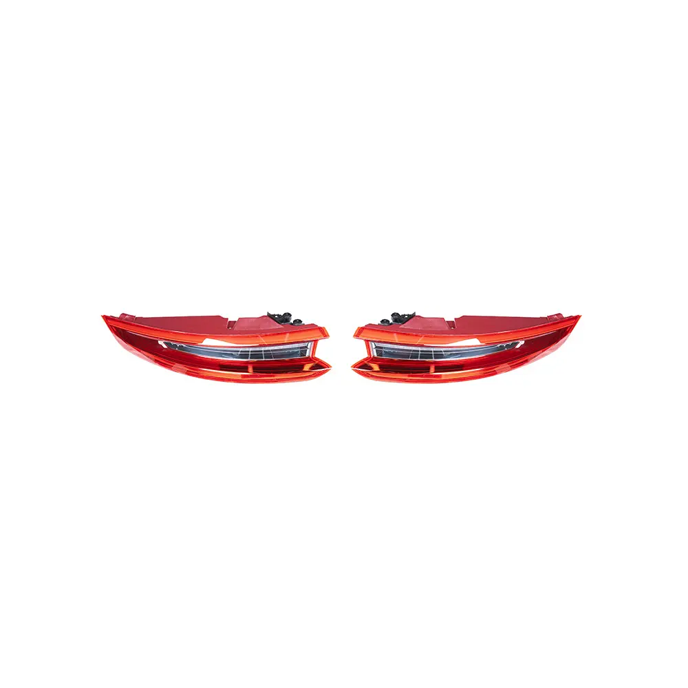 OE Material Car Tail Lights Set - Vehicle-Specific Fit for 2017-2019 Porsche 911 991.2 Model, Red Background Sequential Tail Lighting, Left+Right 2-Piece Car Light