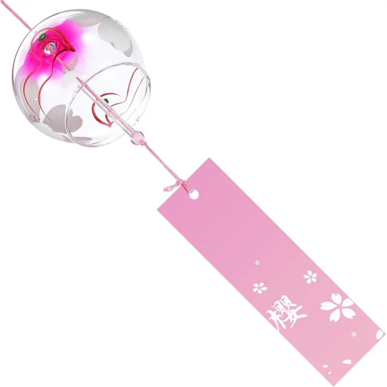 1 count Memorial Wind Chimes Glass Wind Chimes -Style Wind Chime Simple and Beautiful Label Pendnat Chimes Wind Bells Garden Chimes