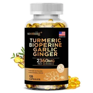 Soomiig Turmeric & Ginger Health Supplement – ​​Supports Bone and Joint Health, 120 Capsules