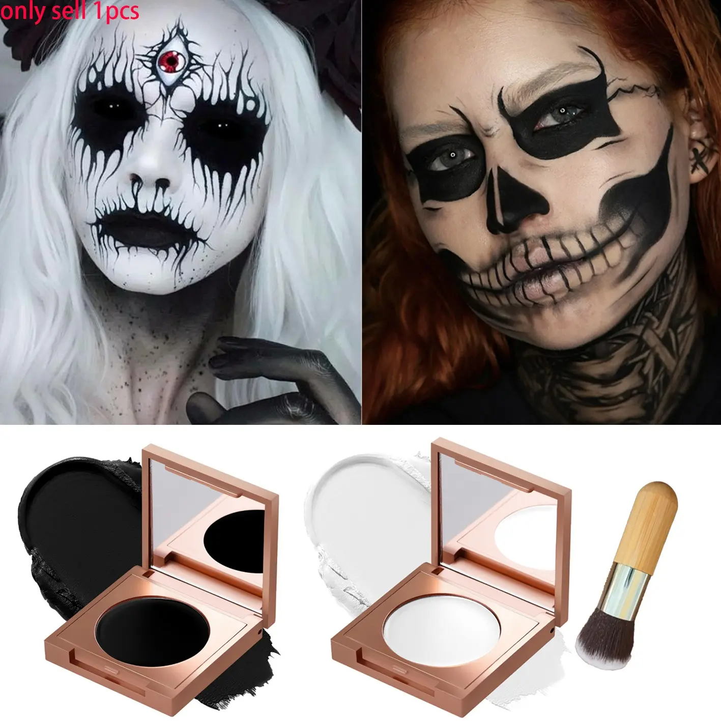 Halloween and Concealer Balm, High Coverage, Pore Minimizing, Natural Finish, Waterproof, Long-Lasting, Ideal for Daily Use
