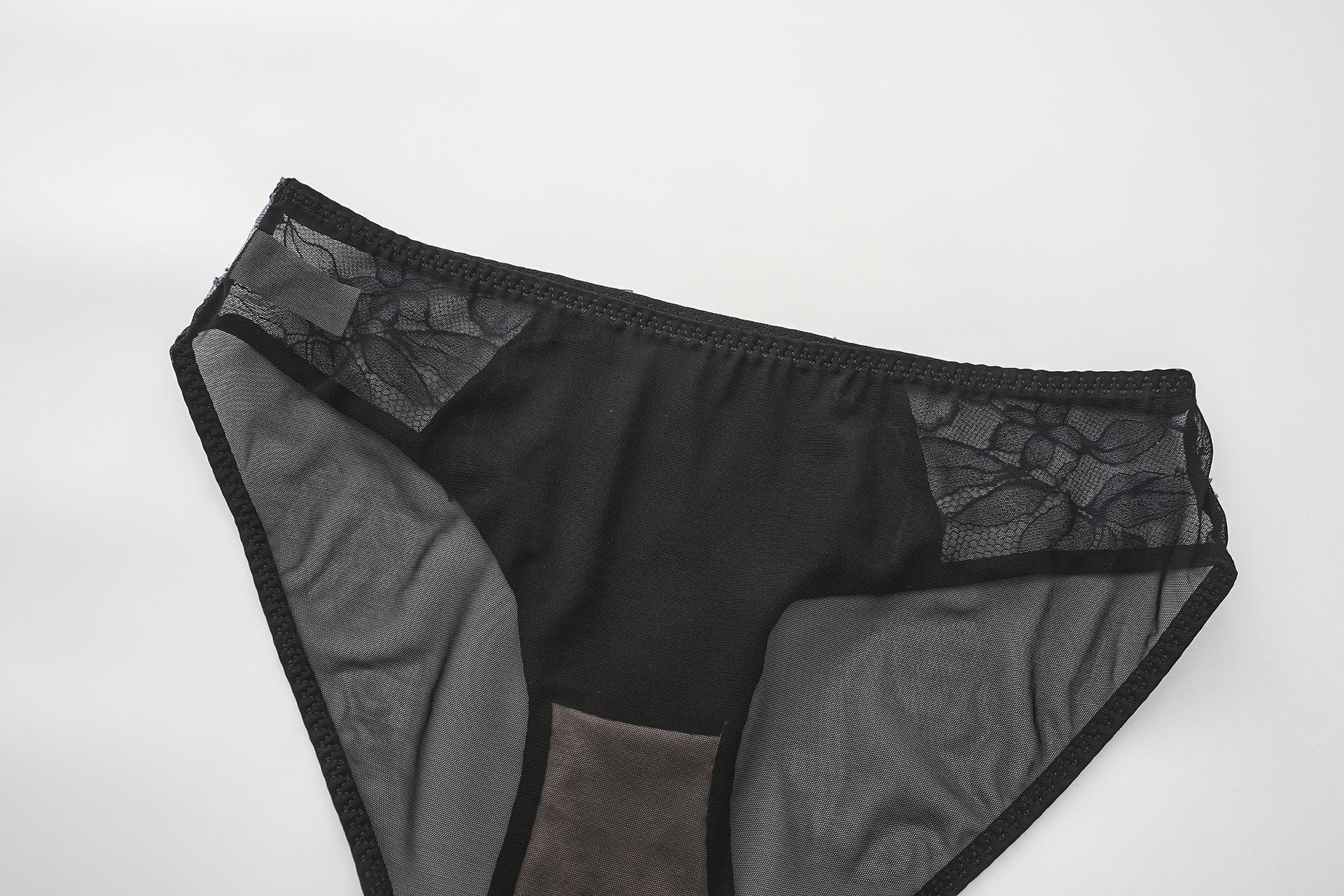 French Lace Sexy Cut-out Lingerie Women's Bra Set with Elegant Design and Comfortable Fit