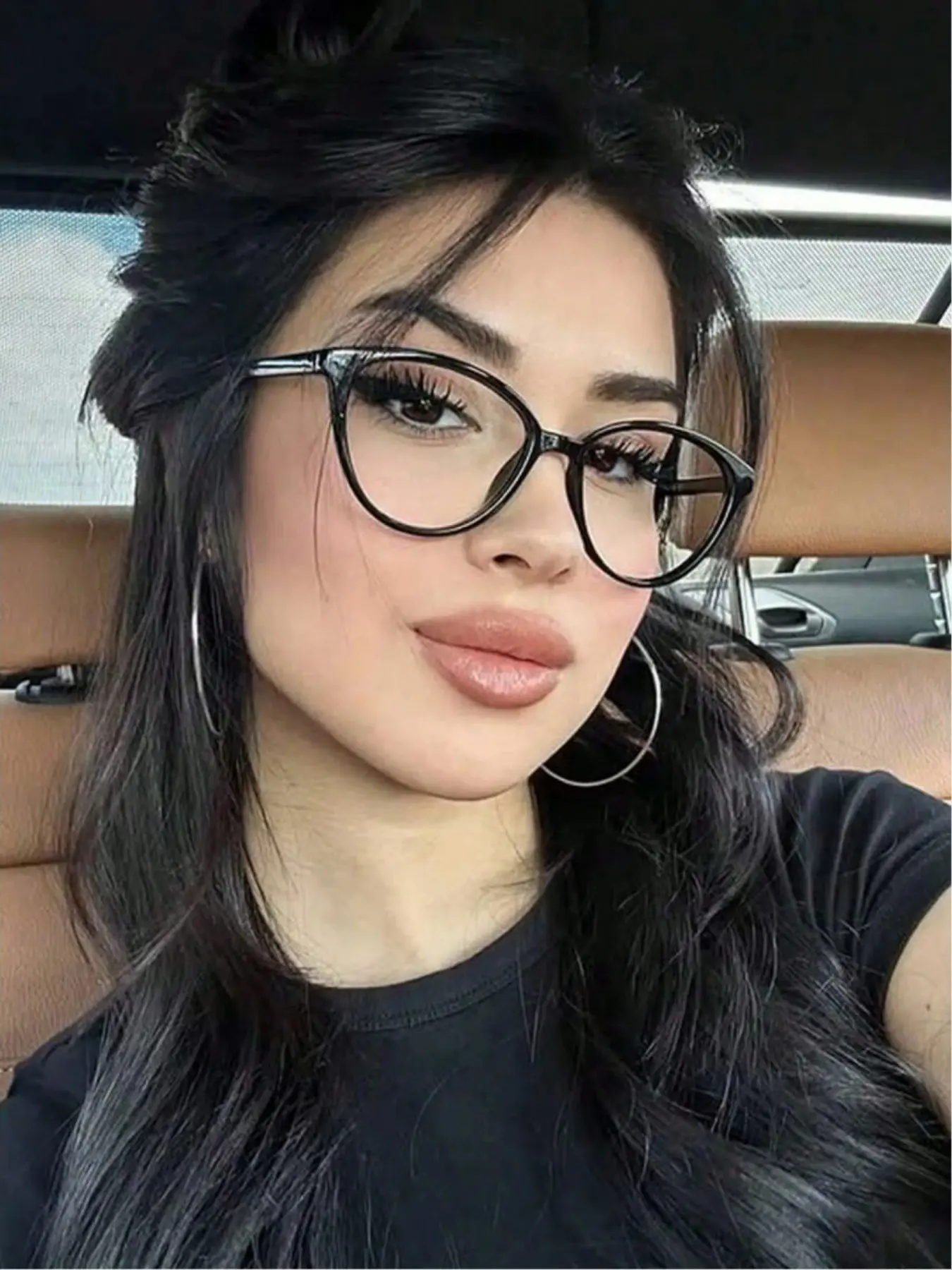 Vintage Transparent Cat Eye Glasses, Retro Tortoiseshell Lenses, Women's Daily Reading, Commute, Beach Wear, Y2K Style, Casual Business Gift