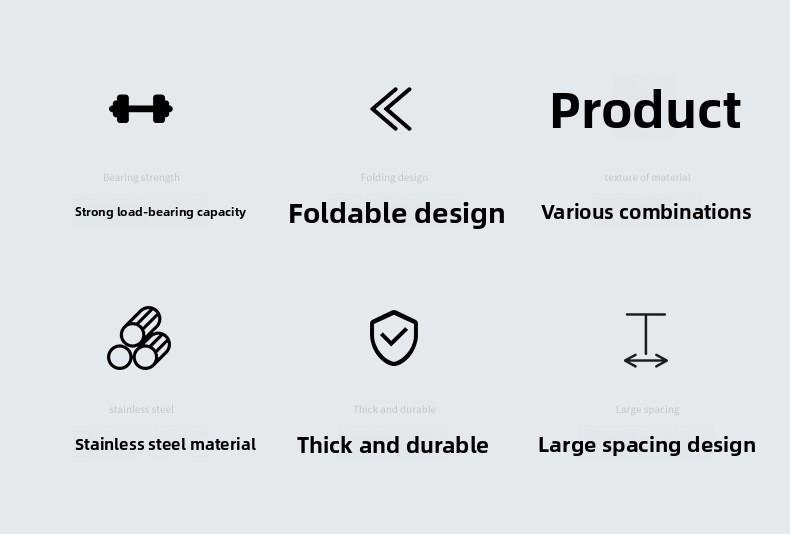 Stainless Steel Foldable Pants Hanger Non-Slip Multi-Functional Home Storage Space-Saving Hanger for Closet Organizing Anti-Scratch Laundry Rack