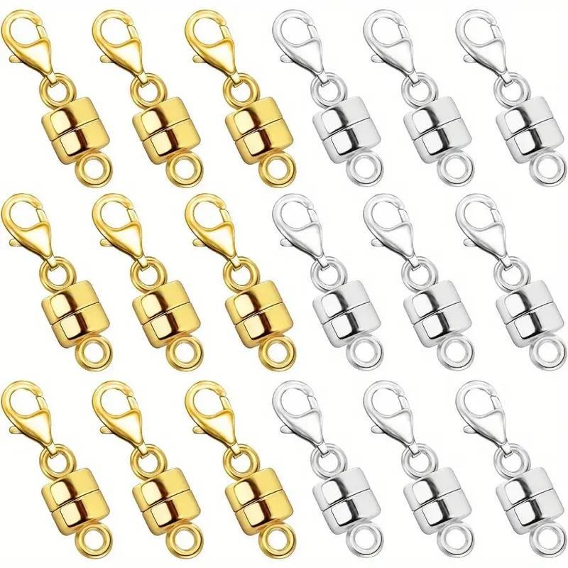 Magnetic Jewelry Clasp Kit, 4/8 Counts Magnetic Jewelry Clasp, Jewelry Making Supplies for Bracelet Necklace, DIY Jewelry Making Accessories