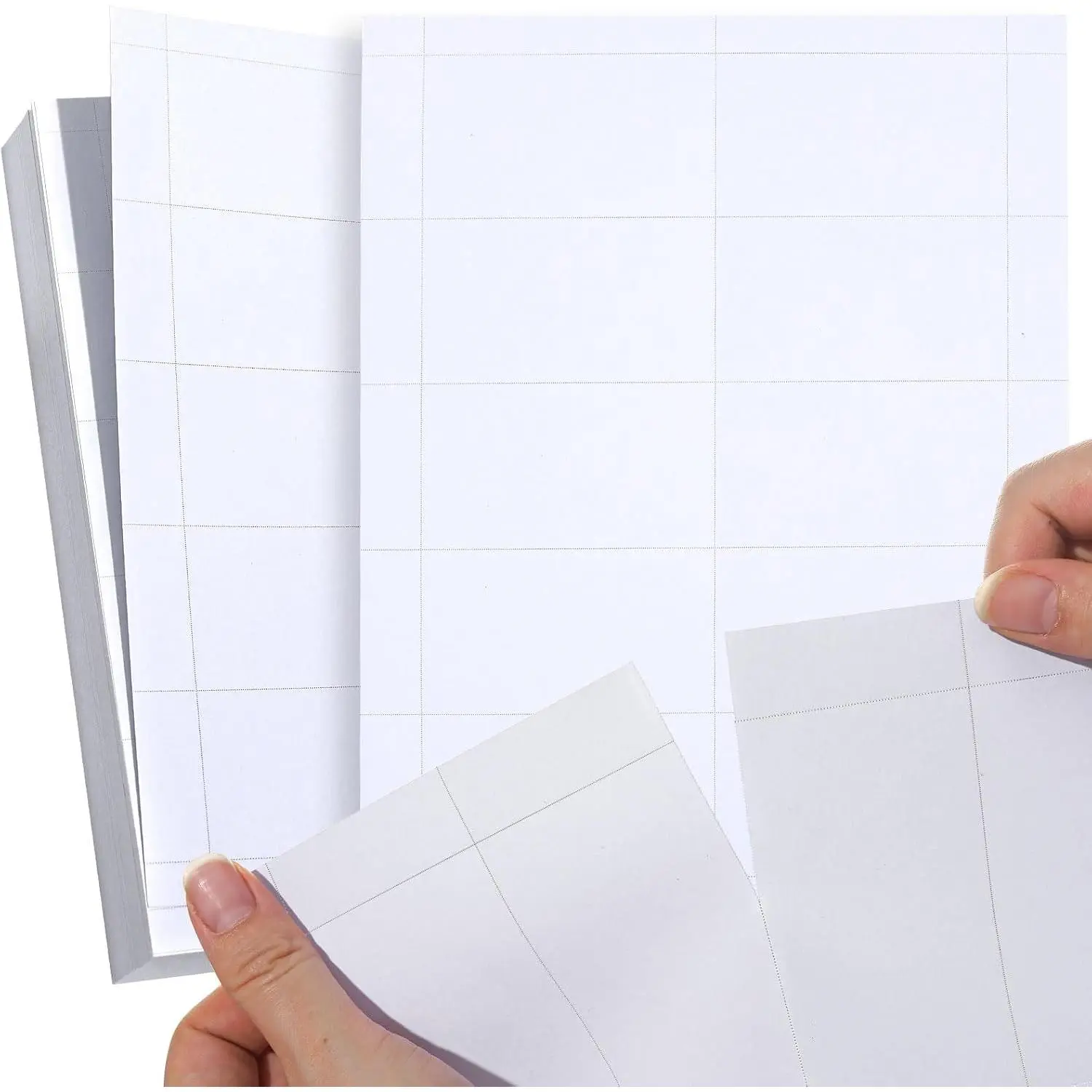 250 Piece 3.5 x 2 Blank Printable Business Cards, White Perforated Card Stock Paper for Inkjet and Laser Printers, 10 Cards Per Sheet