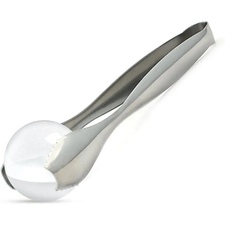 Ice Tongs For  Ice s and  Cubes - 18/8 Stainless Steel IceTongs for  Ice s and Cubes - Ideal Serving Tongs ensure a Secure Ice Grip - 7 inch Kitchen Tongs for Ice