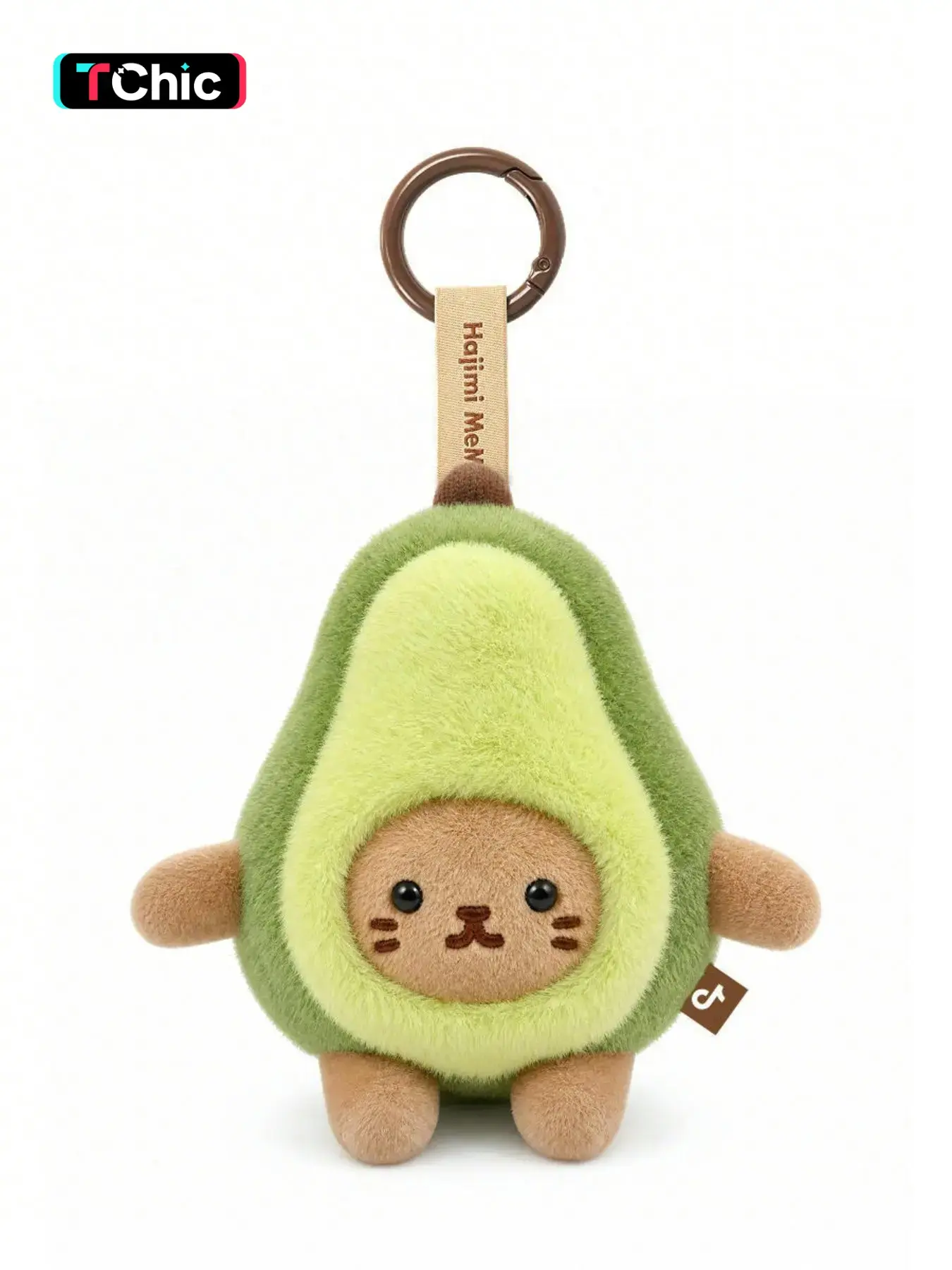 Hajimi Meme Avocado Plush Keychain