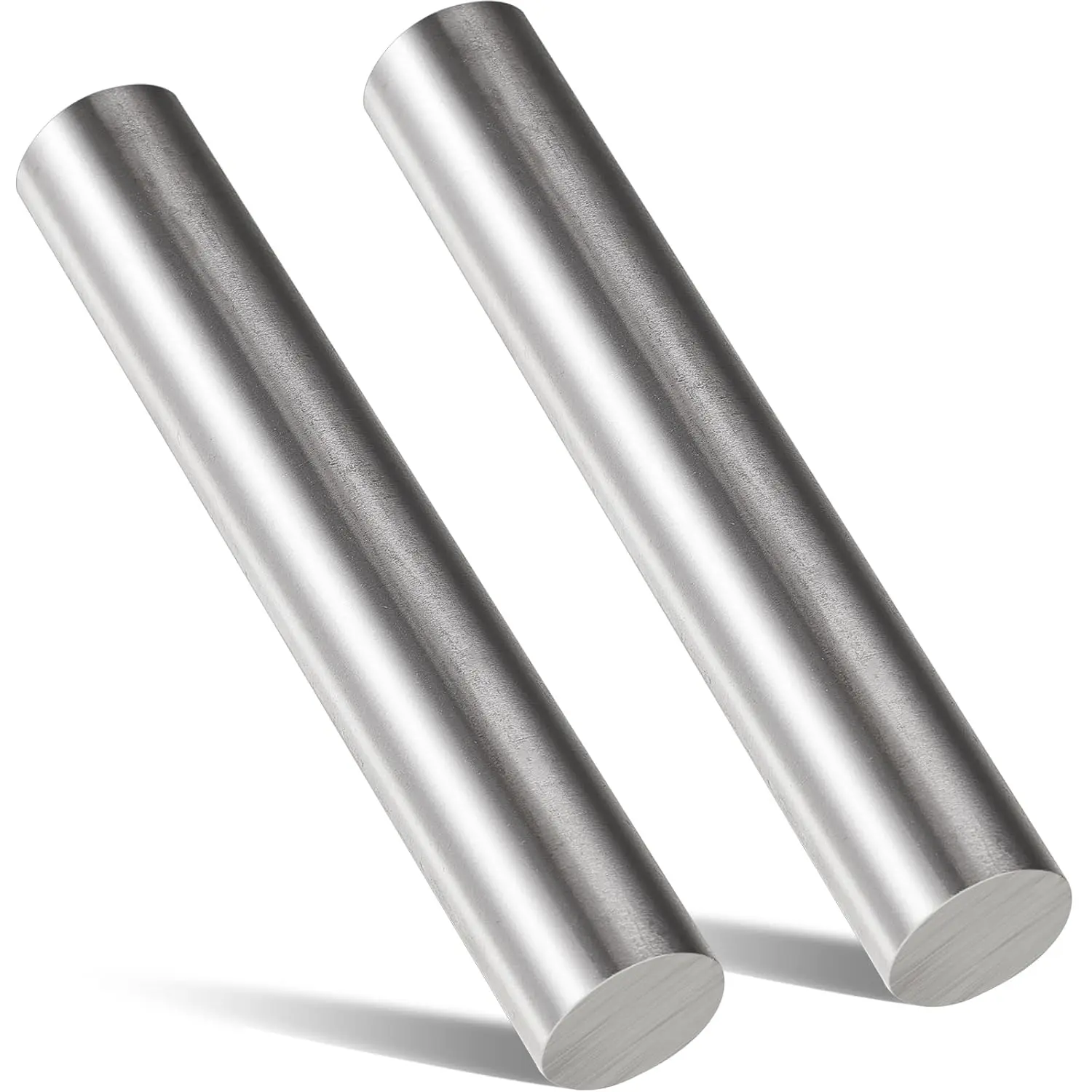 2 count 1" Diameter Carbon Steel Round Rod, 6" Length Cold Rolled Steel Bar Unpolished Finish Rod for Shaft Gear Drill Lathes Boring Machine Turning Miniature Axle Stock