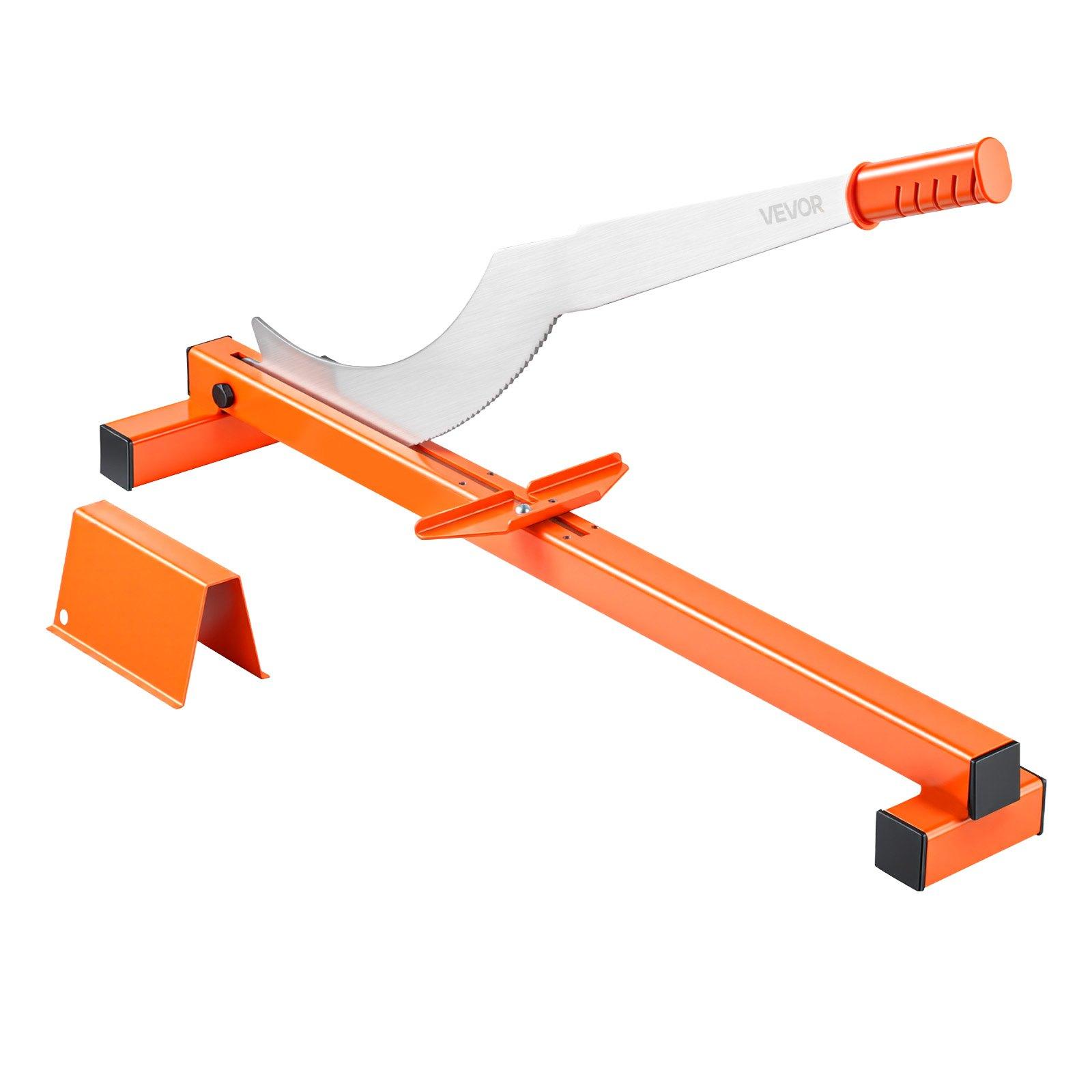 VEVOR 12 inch Vinyl Floor Cutter, 10mm Thick Laminate Flooring Cutter with Cutting Angle Guide, Rubber Handle, Honing Stone, D2 Steel Blade for Cutting Laminate, Vinyl, Home Renovation