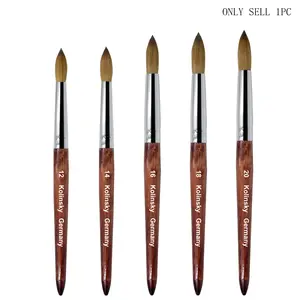 Nail Kolinsky Brush Acrylic Powder Nail Brush, Wooden Handle, Pure Acrylic Kolinsky Brush, Acrylic Nails Brush, Professional Beauty Tool, Nail Art