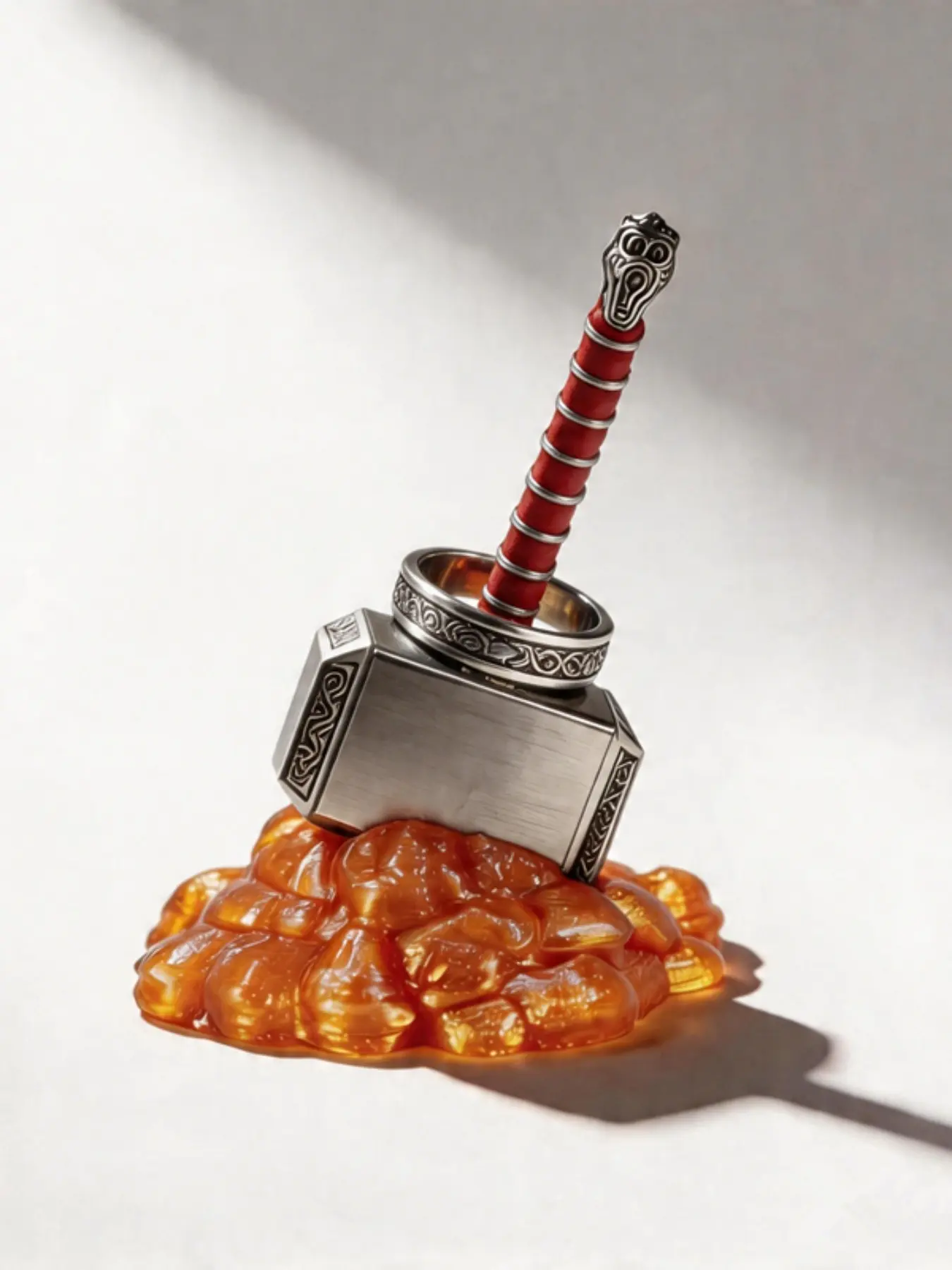 Elegant Men's and Women's Ring Holder, Mini Hammer Shape Ring Stand, Stylish Jewelry Organizer, Perfect for Rings Storage