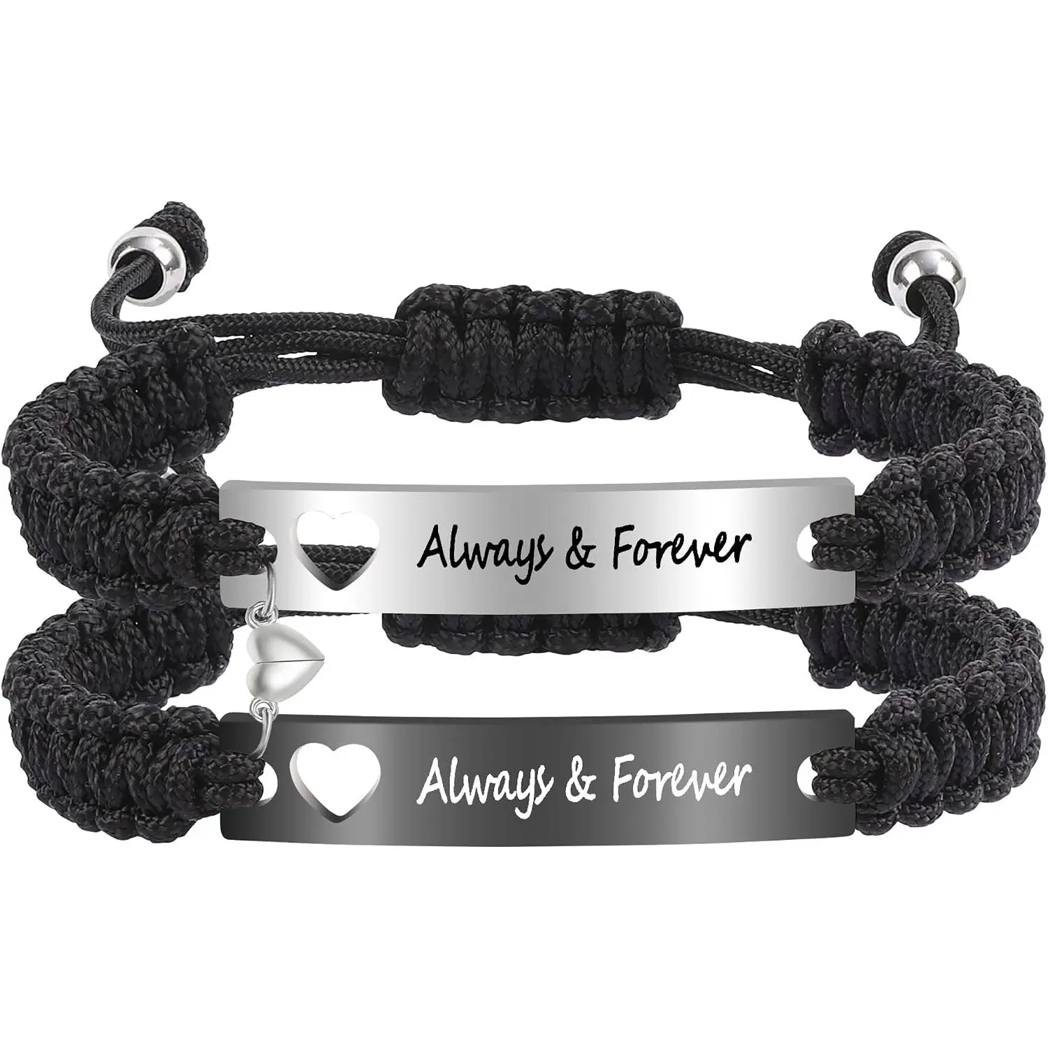 Couple Matching Bf and Gf Bracelets,   Friendship Bracelet, Adjustable Stretch Bracelets  for Him and Her