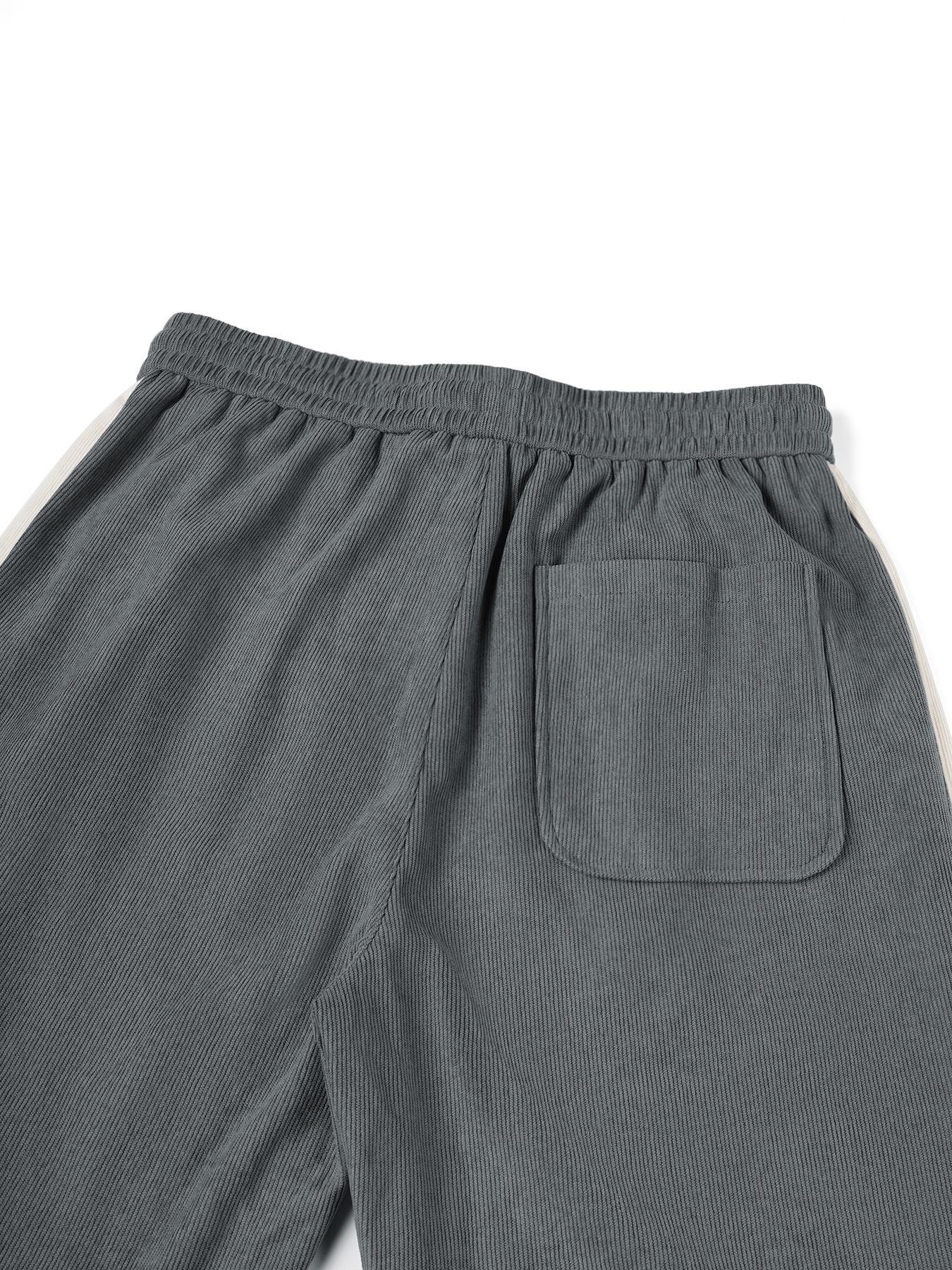 Men's Corduroy Pants, Loose Casual Comfy Elastic Trousers for Daily Wear, Men's Bottoms for All Seasons