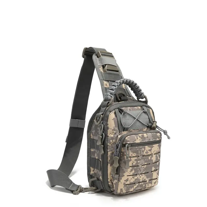 Men's Multifunctional Laser-Engraved Waterproof Tactical Sling Bag - Compact Concealed Carry, Portable Crossbody Shoulder Bag for Sports Travel with USA Flag Patch motorcycle leg bag clear backpack chest messenger