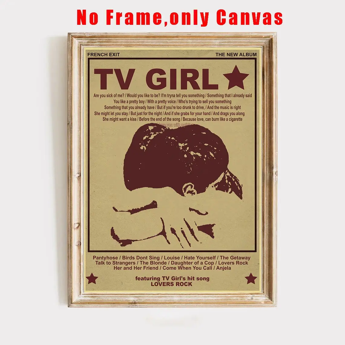 Vintage TV Girl Poster, Vintage Prints, Retro TV Girl Print Wall Art for Home Living Room Bedroom Decor, Home Decor, Room Decor, Decoration Items, Unframed Wall Art, No Frame, Ornaments, Decorative Artwork, Artwork