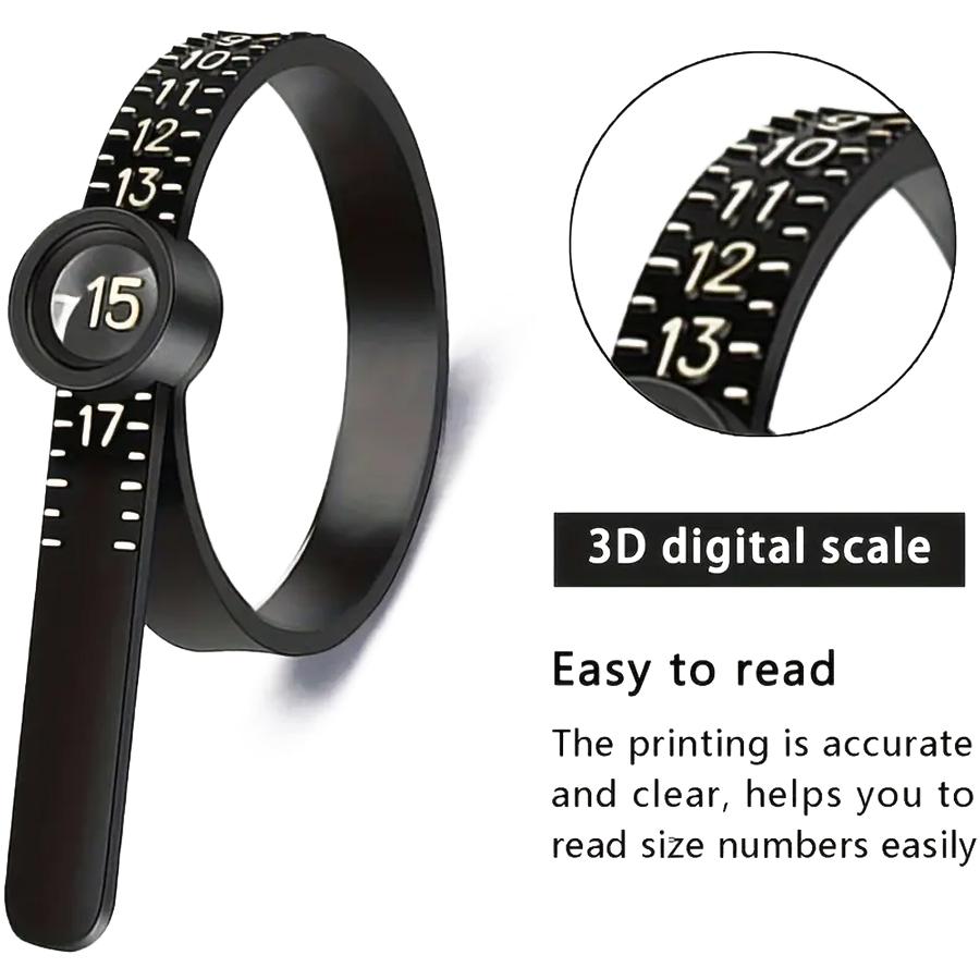 Precision Magnifying Ring with Soft Ruler, Durable Plastic Size Circle, Measurement Filter Tool, Accurate Measuring Equipment