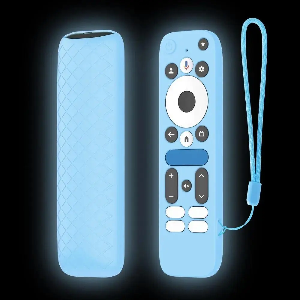 Suitable for 2025 Walmart Onn.Google TV Box 4K Pro Remote Control Full Cover Silicone Protective Case Small Lightweight Shockproof Full Coverage Anti-Fall Anti-Scratch Silicone Protective Case Shell