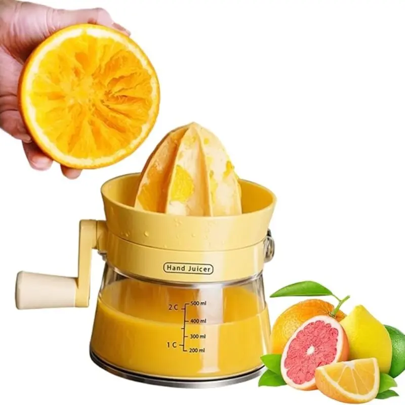 Portable Hand Lemon Squeezer with Pulp Separator, Durable and Easy to Clean, Ideal for Home Office Camping, Perfect Gift!