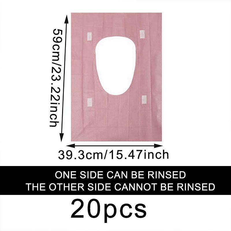 Disposable Toilet Seat Cover, 20/30/50pcs Disposable Toilet Seat Covers, Pastel Toilet Seat Protector for Home Bathroom, Hotel & Salon, Restroom Bathroom Accessory & Toilet Lid Cover