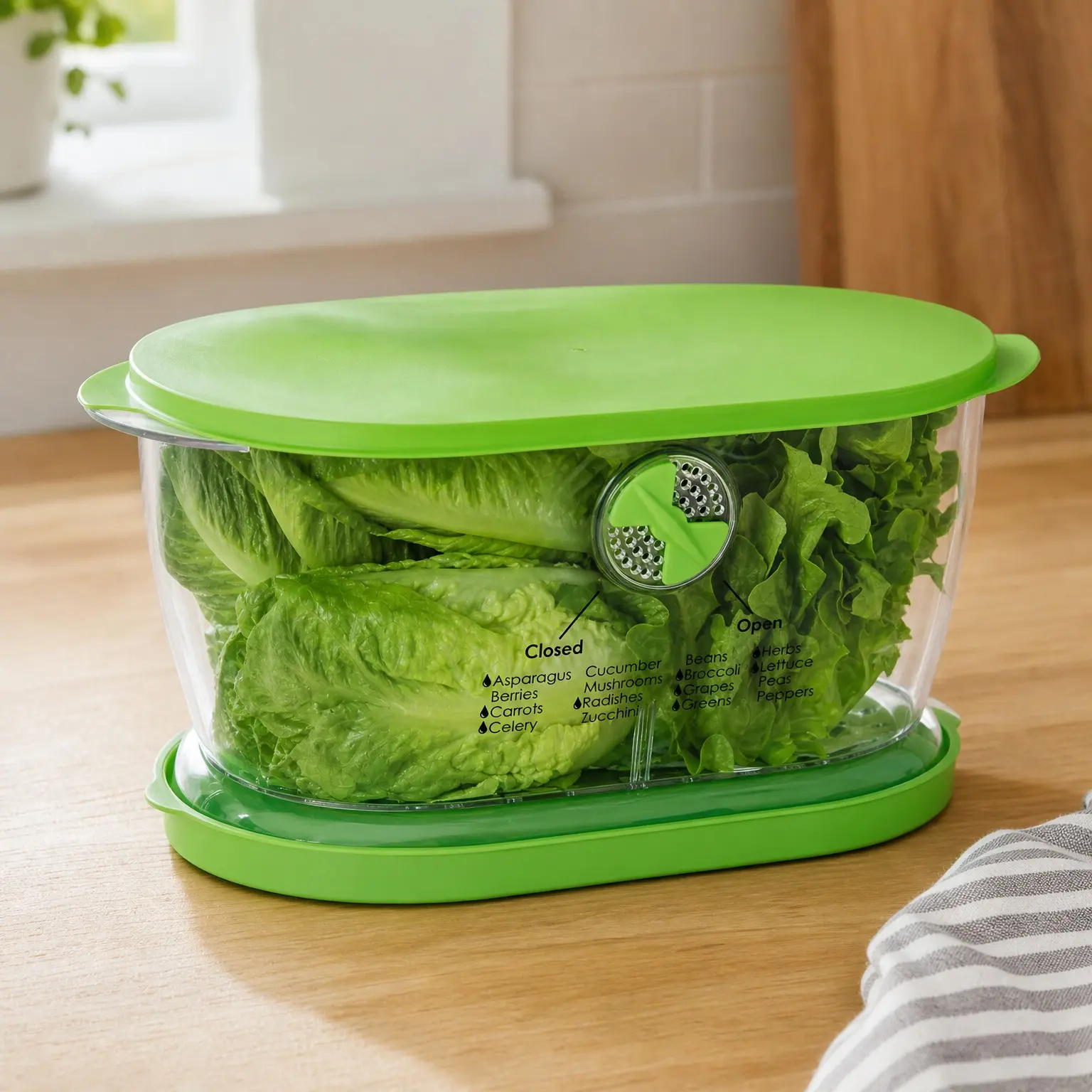 Lettuce Keeper Produce Storage Container, 4.7 Quarts, Green (LKS-06)Gift