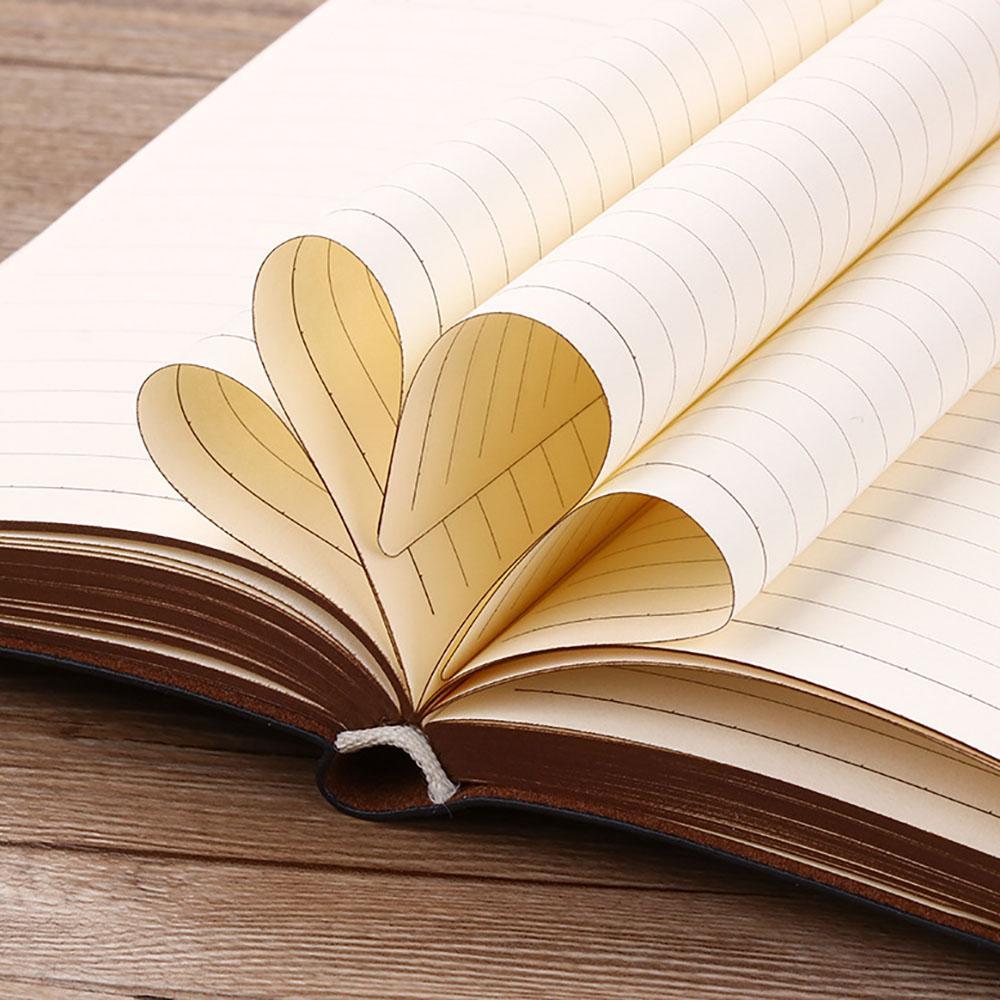 Geometric Pattern A6 PU Leather Cover Notebook, 1 Count Vintage Cover Notebook, Portable Notebook for Office School, Gift for Friend, Travel Diary Notebook