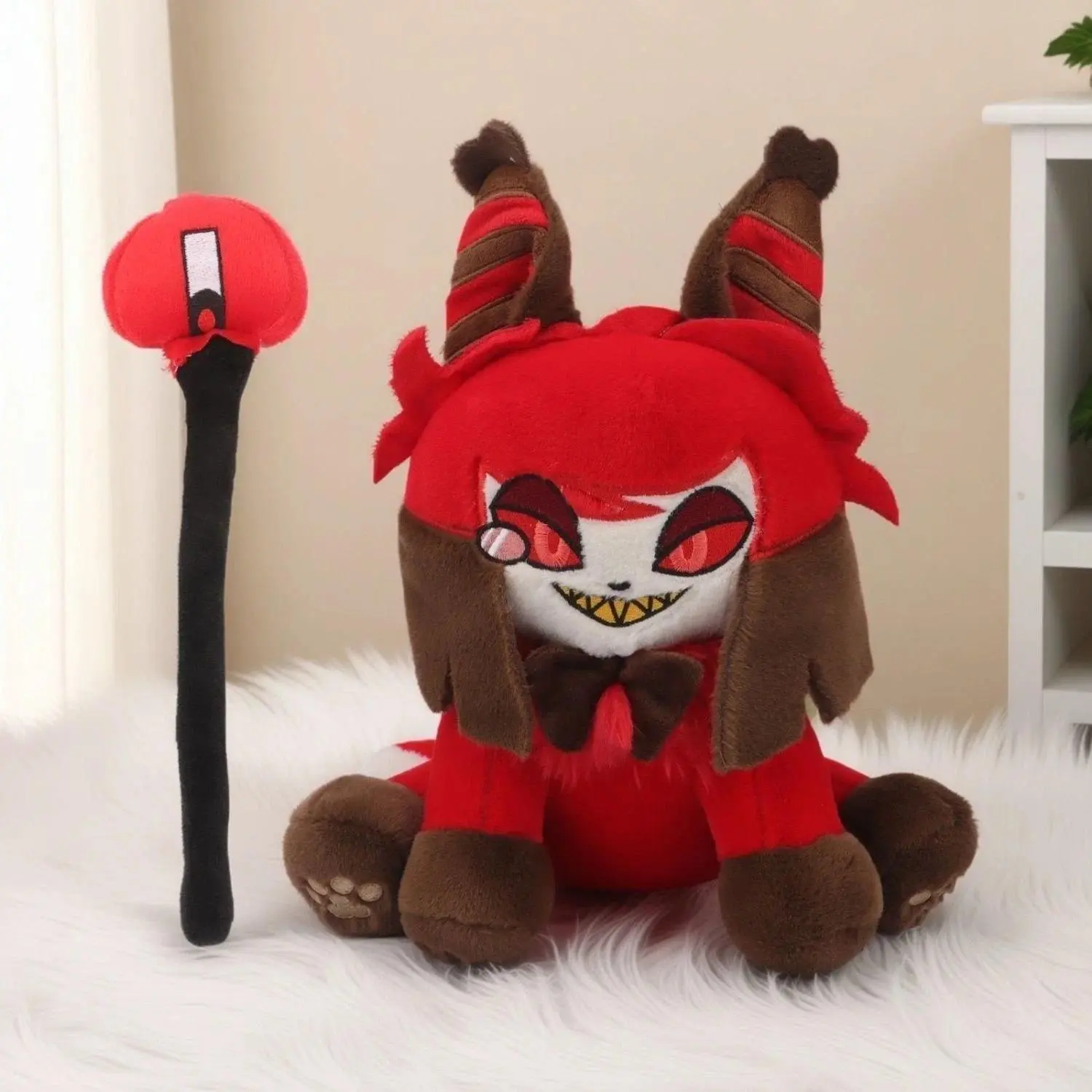2026 New hot item  In Stock Stuffed 30cm Anime Game Hell Hotel Sir Pentious Alastor Vox Lucifer Angel Plush Doll Toys Gifts Festival Toys