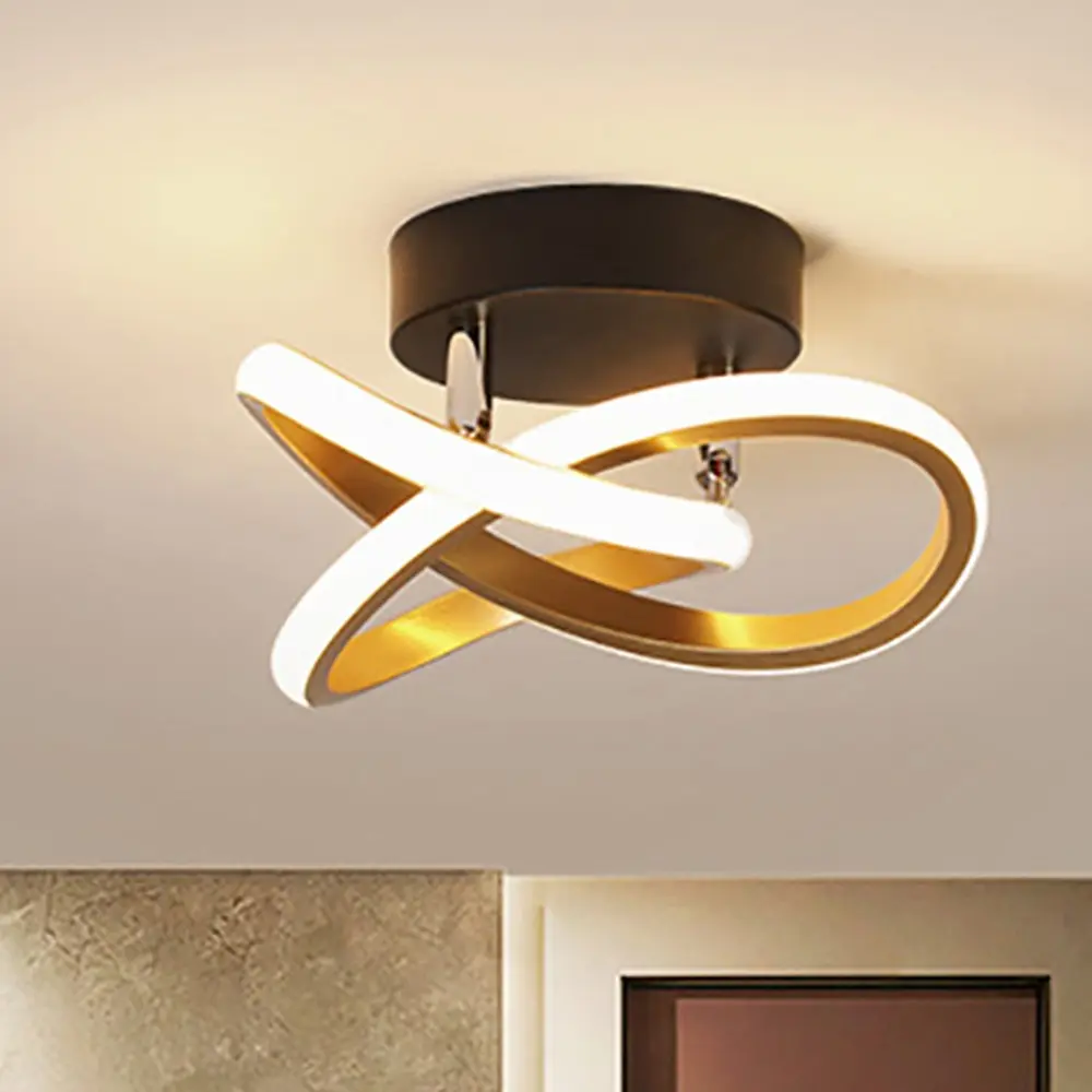 LED Ceiling Light, Minimalist Ring Design, Light 24cm, Line Voltage, Suitable for Bedroom, Living Room, Hallway, Indoor Decorative Light, Home Decor Lighting, Ambient Decor Lighting