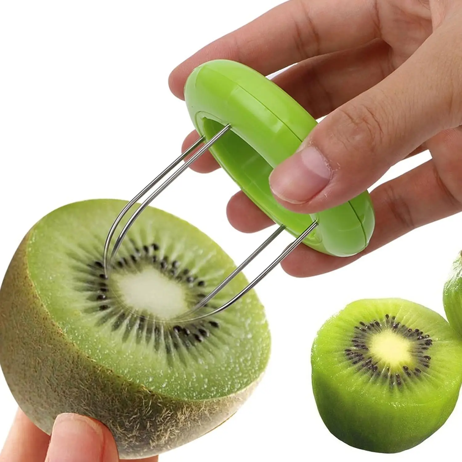 2 in 1 Fruit Veggie Peeler, 1 Count Kiwi Slicer Pitter Peeler Scooper, Kiwi Cutter Peeler Slicer, Household Kitchen Fruit & Vegetable Utensils