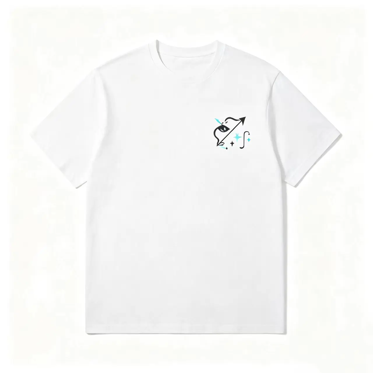 Sagittarius Minimalist Graphic Tee – Arrow & Star Constellation Design, Subtle Cotton Shirt, Perfect Gift for Her, Best Astrology or Everyday Wear for Friends