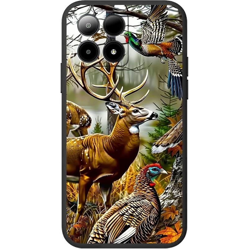 for Boost Summit 5G 2024 Case for Women Men, Full Body Fit Ultra Thin Flexible Soft TPU Shockproof Protective Phone Case for Boost Mobile Summit 5G, Forest Deer