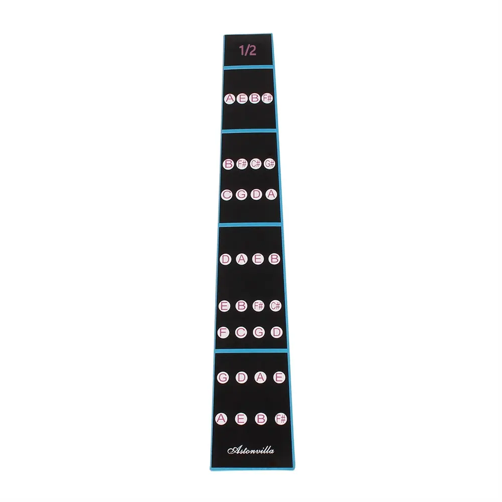 Violin Scales Sticker for Beginners, Helps Master Finger Positions Quickly, Easy Learning Tool, Seat Sticker, 19.7*3.5*2.2cm