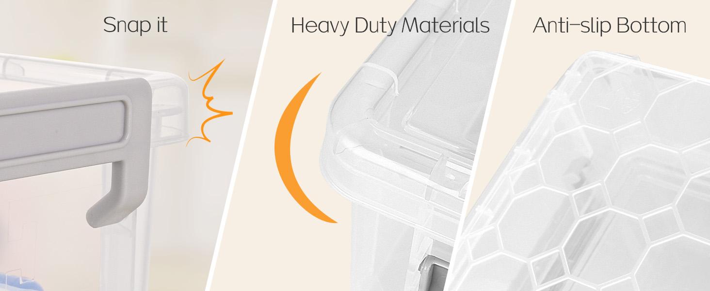 6 Pack Extra Large Plastic Pencil Box, Crayon Box, Marker Organizer with Lid-Stackable Storage Containers for Craft, Pen, Art Supplies, Grey 6 Pack Extra Large Plastic Pencil Box, Crayon Box, Marker Organizer with Lid-Stackable Storage Containers for Craft, Pen, Art Supplies, Grey