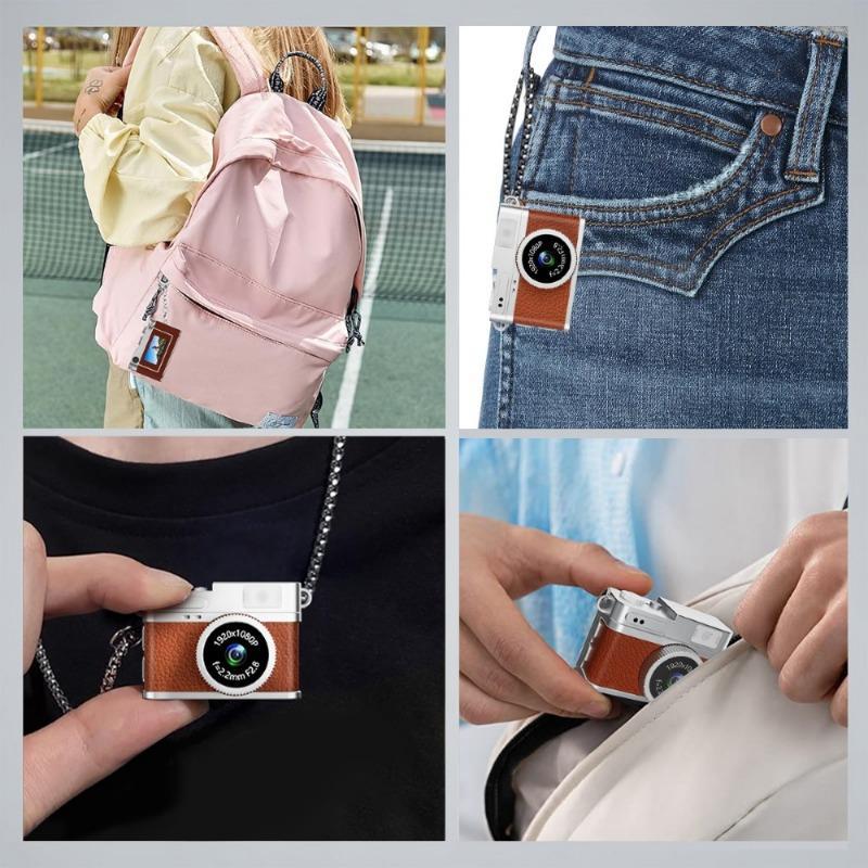Mini Camera, Portable Small Retro Digital HD High Pixel Thumb Camera, Creative Camera for Taking Photos & Videos