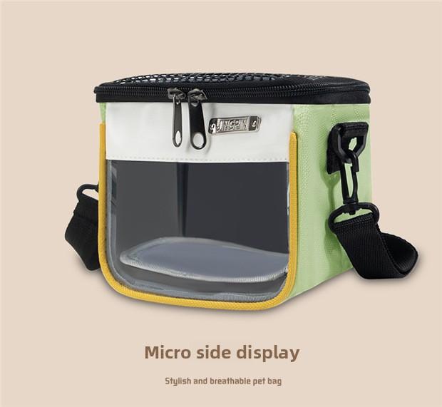 Hamster Pet Travel Bag Lightweight Breathable Chinchilla Hedgehog Small Pet Supplies Cross-Border Portable Carrying Handbag for Small Animals