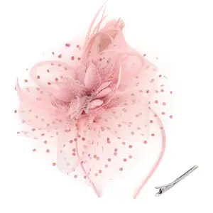 Fascinator for Women Tea Party, Tea Party Headpiece for 1920s Party