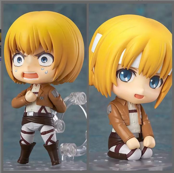 In Stock  Armin Arlert Anime Girl Figure Levi Ackerman Action Figure Shingeki No Kyojin Figurine Model Doll Toys Gift