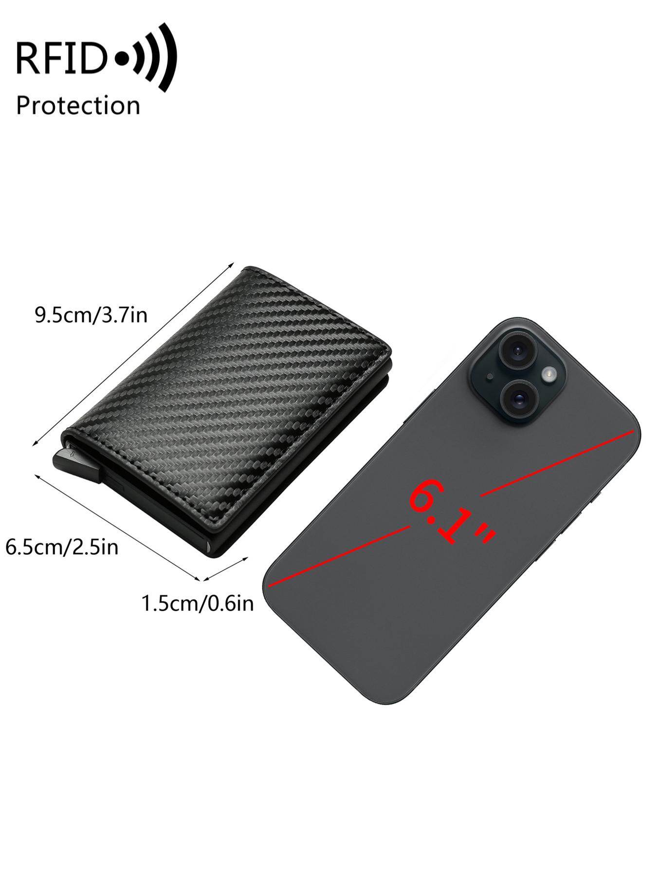 Father's Day Gifts, Men's Minimalist RFlD Blocking CardHolder, Pop Up Card Wallet, Business Card Wallet, ldealGift for Men, Christmas Gift, Valentine's Day Gift, Men's Ideal Gift