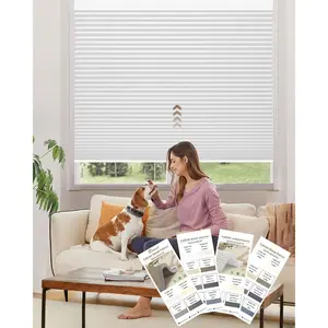 Motorized Cellular Shades, Custom Motorized Blinds with Remote, Cordless  Electric  Blinds Work with  HomeKit, Alexa,  (Fabric-Samples Multicolor)