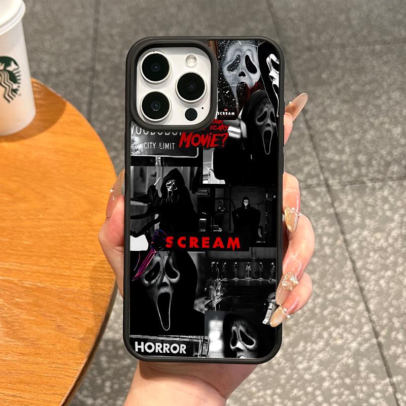 Premium Magnetic Case for iPhone11/12/13/14/15/16/17/promax Scream Horror Collage MagSafe Ready,Anti-Fall,Ultra-Thin Design | Perfect for Everyday Use