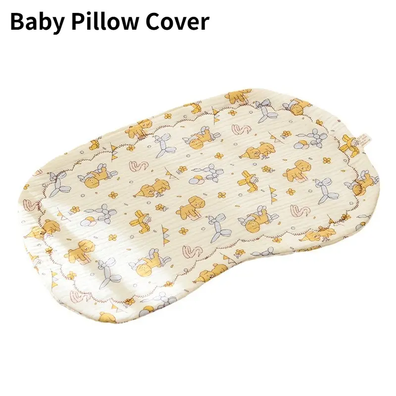 Pure Cotton Newborn Pillow For 0-6 Months Infant Soft Mini Baby Head Support Cushion Gentle Breathable Toddler Sleep Pillow Liner Skin Friendly Washable Baby Sleep Accessory